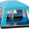 5-8 Person Tent for Camping Extra Large Portable Cabin Huge Tent, Waterproof Windproof 1 Living Room and 2 Bedroom 181''Length Tent with Carry Bag for Outdoor Picnic Family Gathering, Coffee