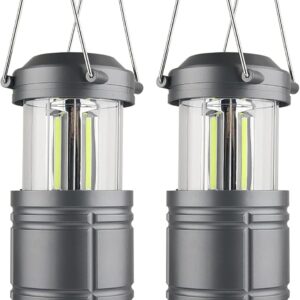 LED Camping Lantern ,Battery Powered Hanging Lanterns for Camping Hiking,Hurricane ,Power Outages,2-Pack