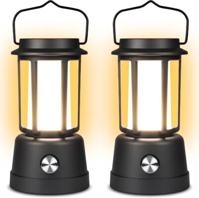 Camping Lantern,  Lanterns for Power Outages 6000mAh, IPX5 Waterproof, Rechargeable Camping Lantern with Hand-Cranked, Solar Lantern Camping Essentials for/Tent/Hiking